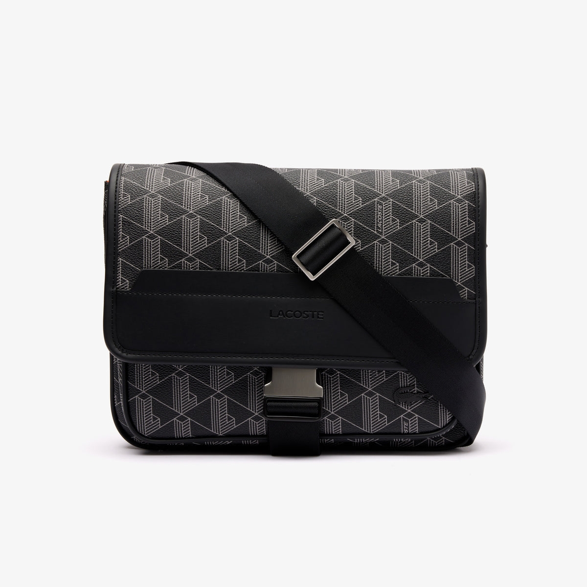 Lacoste The Blend Erkek Monogram Siyah Postacı Çantası
