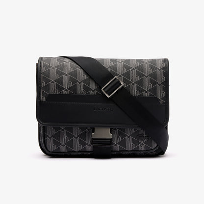 Lacoste The Blend Erkek Monogram Siyah Postacı Çantası