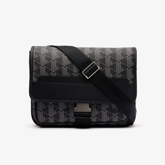 Lacoste The Blend Erkek Monogram Siyah Postacı Çantası