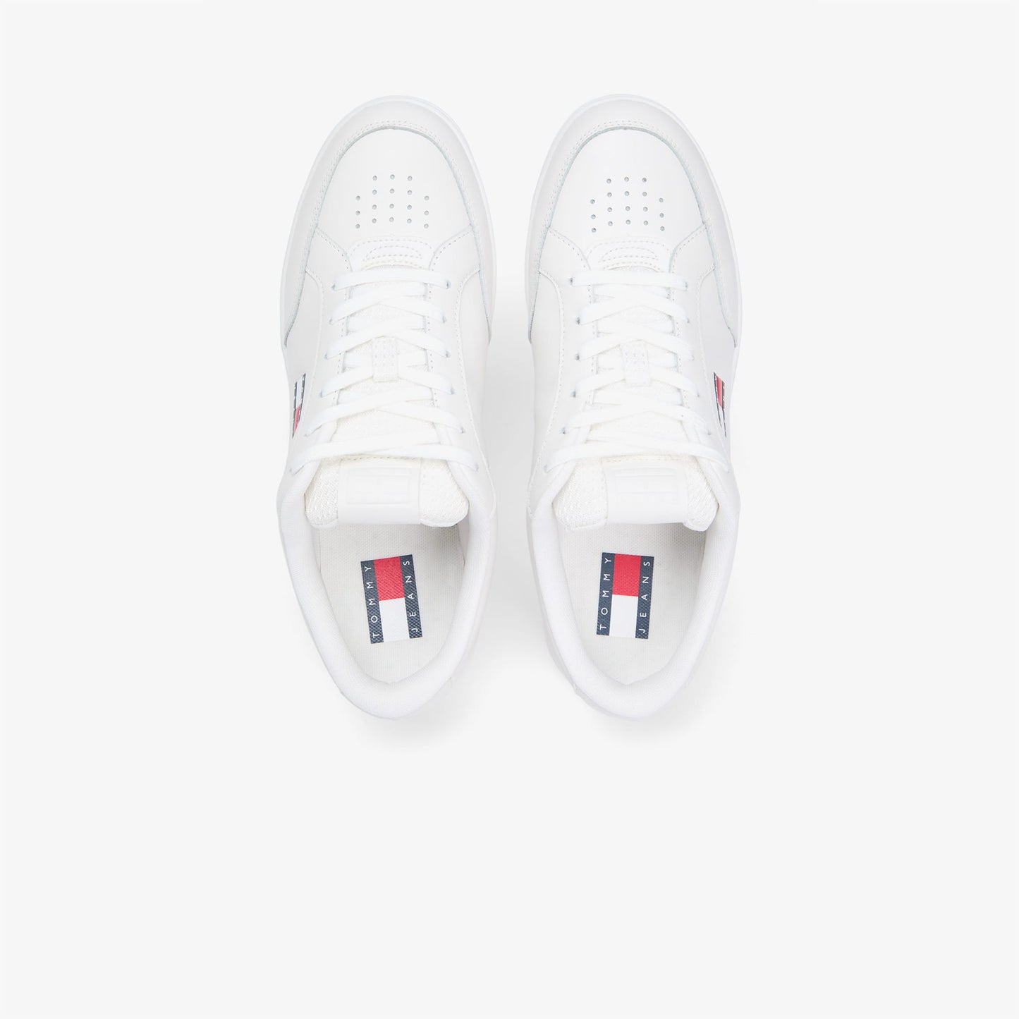Tommy Hilfiger Jeans Cupsole Long Lace Leather Erkek Beyaz Spor Ayakkabı & Sneaker