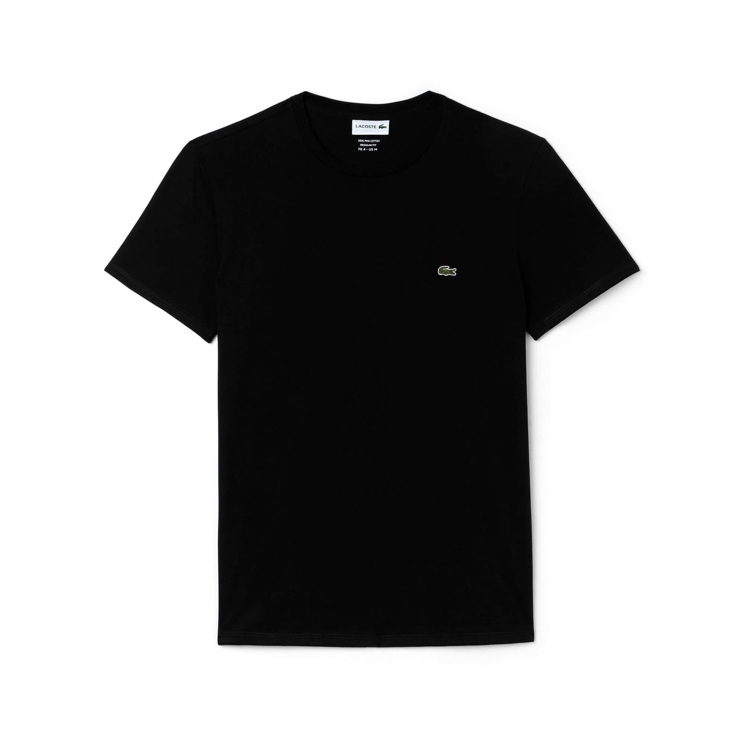 Lacoste Erkek Regular Fit Bisiklet Yaka Siyah T-shirt