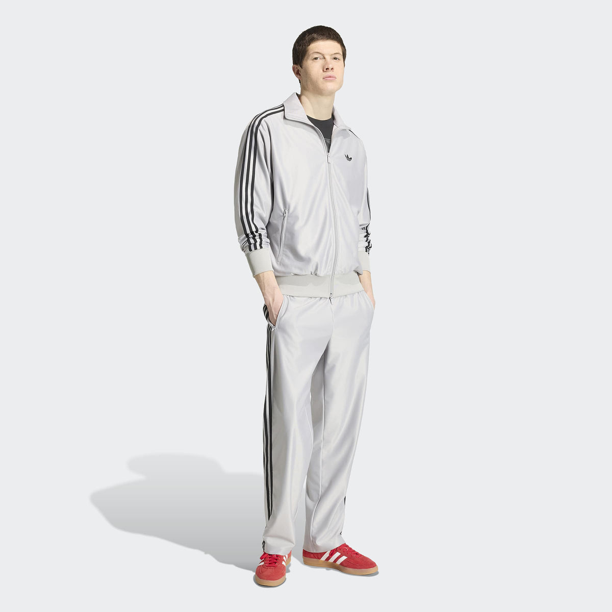 Adidas Firebird Met Erkek Gri Ceket