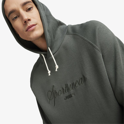 Puma Classics+ Erkek Gri Hoodie