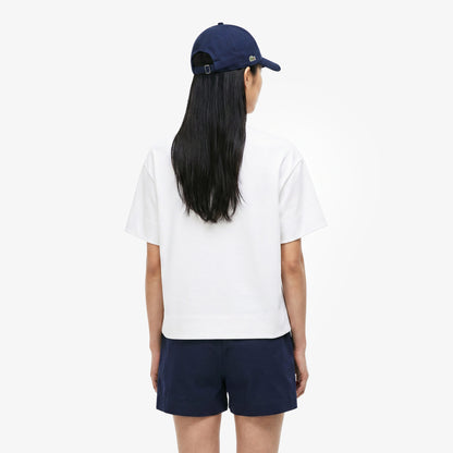Lacoste Regular Fit Kadın Bej T-shirt
