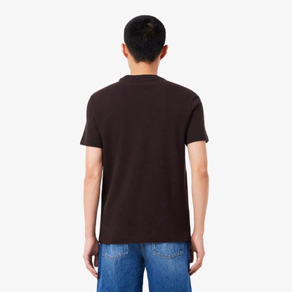 Lacoste Erkek Regular Fit Bisiklet Yaka Kahverengi T-shirt