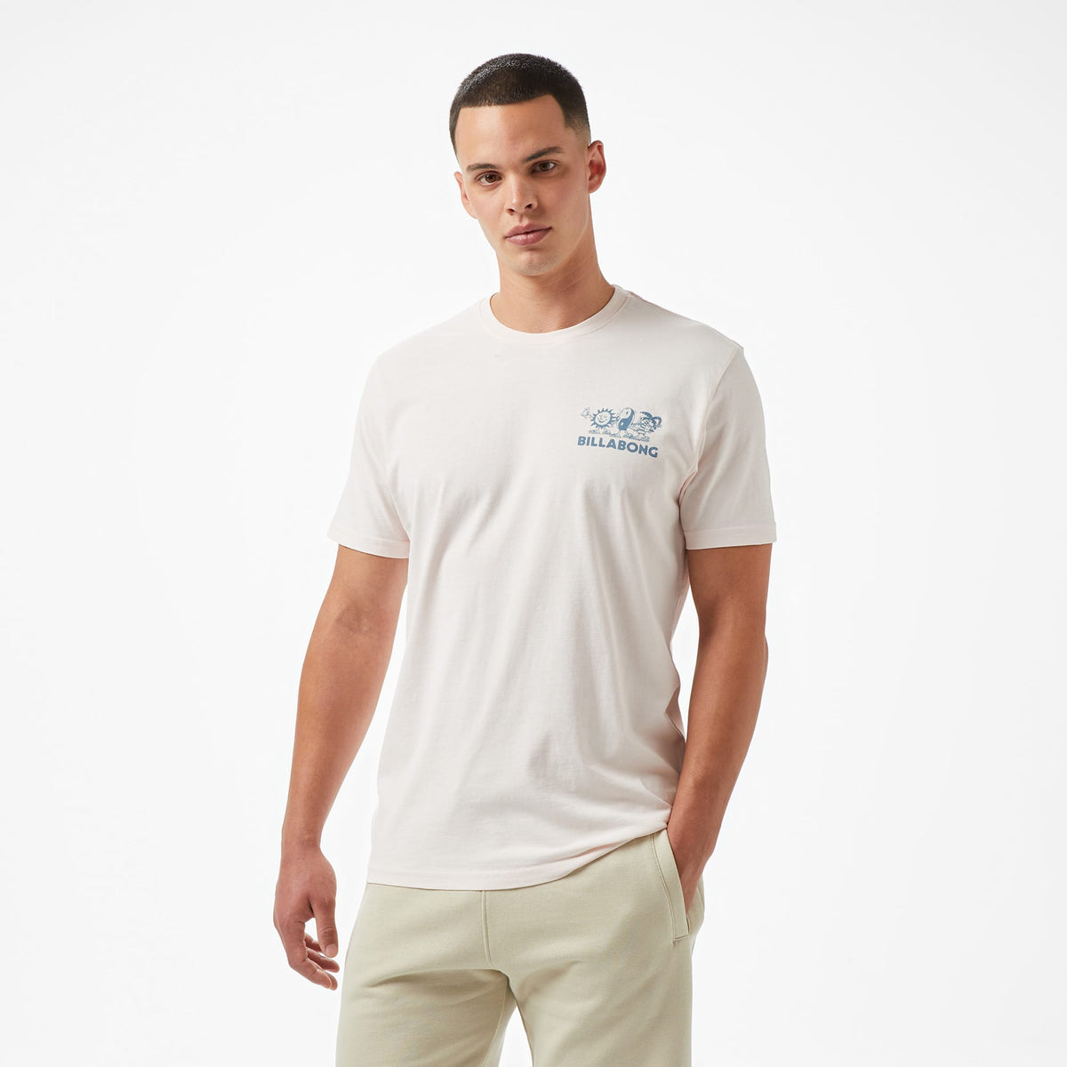 Billabong Roll Premium Erkek Pembe T-shirt