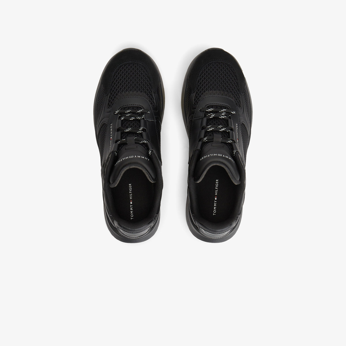 Tommy Hilfiger Lightweight Runner Monocolor Erkek Siyah Spor Ayakkabı