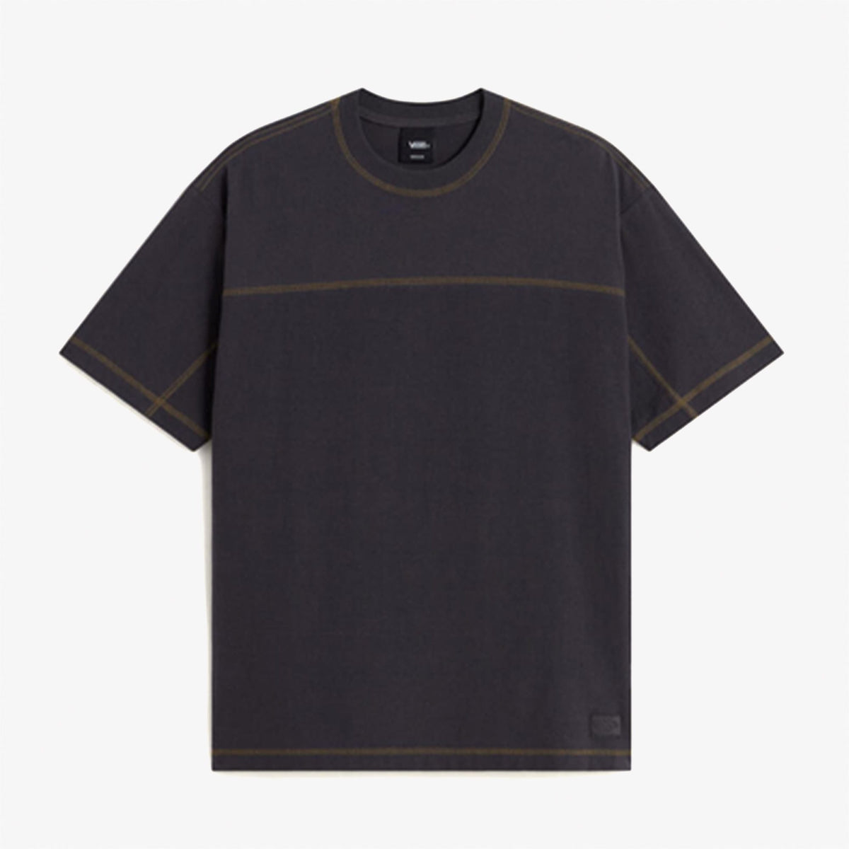 Vans Contrast Stitch Loose Fit Erkek Gri T-shirt