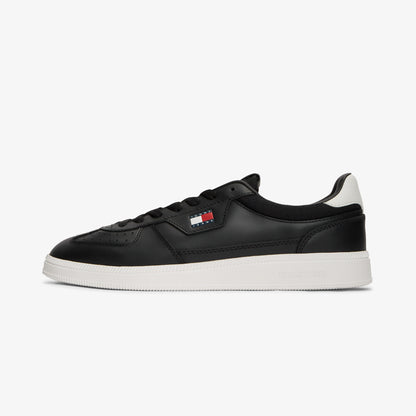 Tommy Hilfiger The Greenwich Edge Leather Erkek Siyah Spor Ayakkabı
