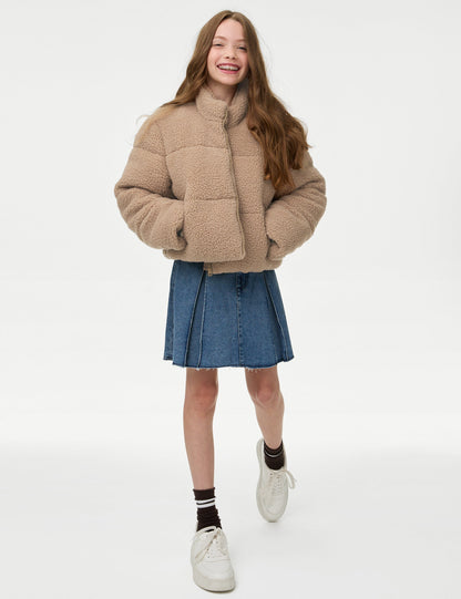 Puffer Şişme Borg Ceket