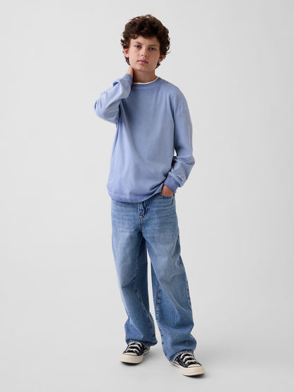 Açık Mavi Baggy Jean Pantolon
