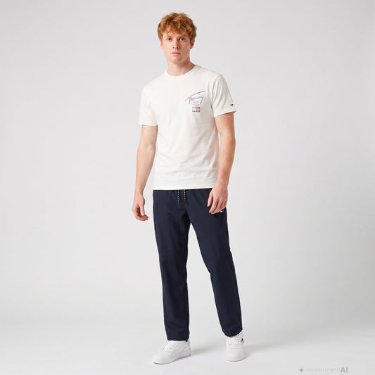 Tommy Hilfiger Theo Sailing Parachute Erkek Lacivert Eşofman Altı