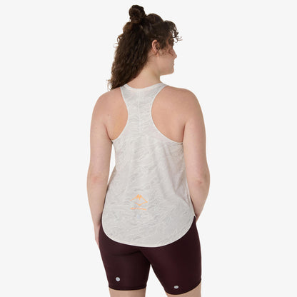 Asics Fujitrail Tank Kadın Krem Atlet