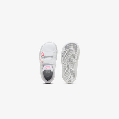 Puma Smash 3.0 Badges Bebek Beyaz Spor Ayakkabı