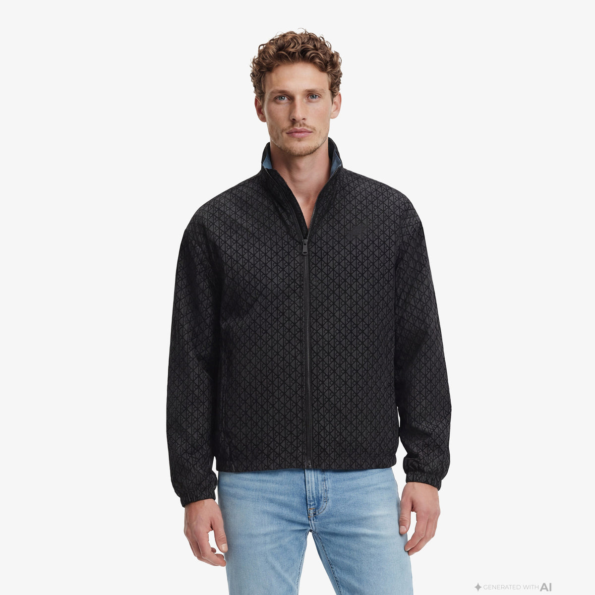 Calvin Klein Nylon Unfilled Reversible Erkek Siyah Ceket