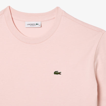 Lacoste Kadın Relaxed Fit Bisiklet Yaka Pembe T-shirt
