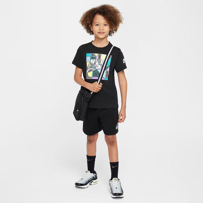 Nike Futura Block Çocuk Siyah T-shirt