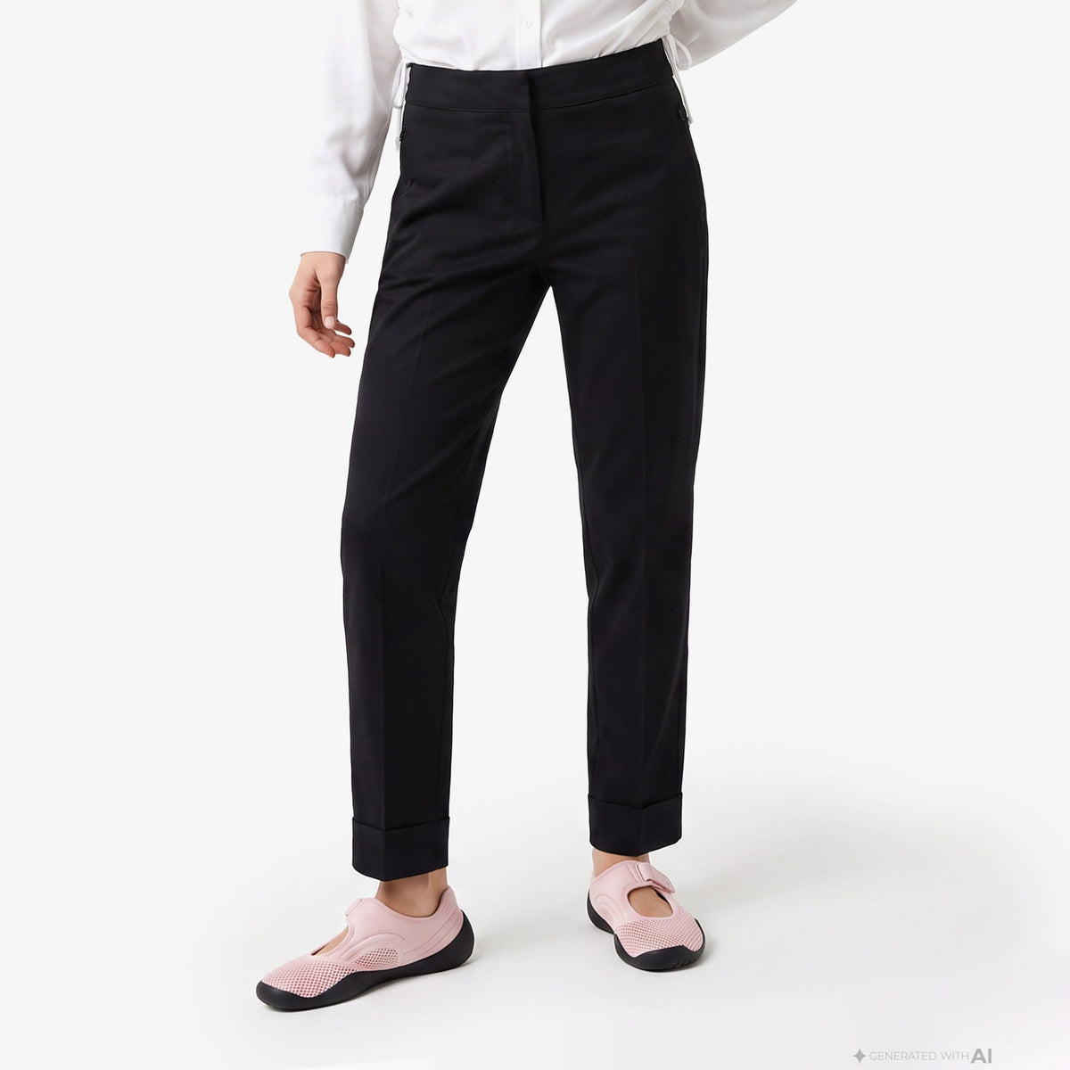 Lacoste Slim Fit Kadın Siyah Pantolon