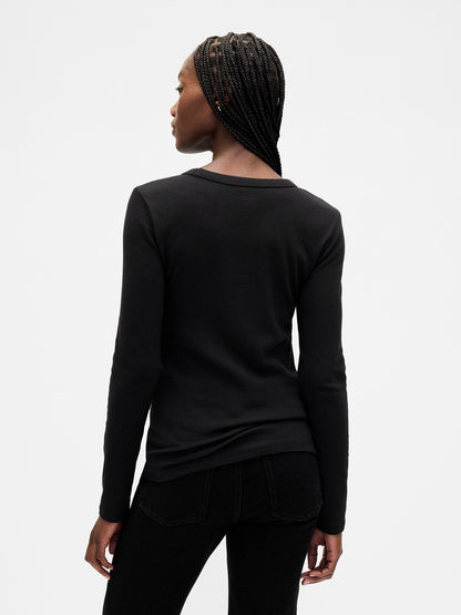 Siyah Modern Shrunken T-shirt