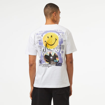 Market Smiley Afterhours Erkek Beyaz T-shirt