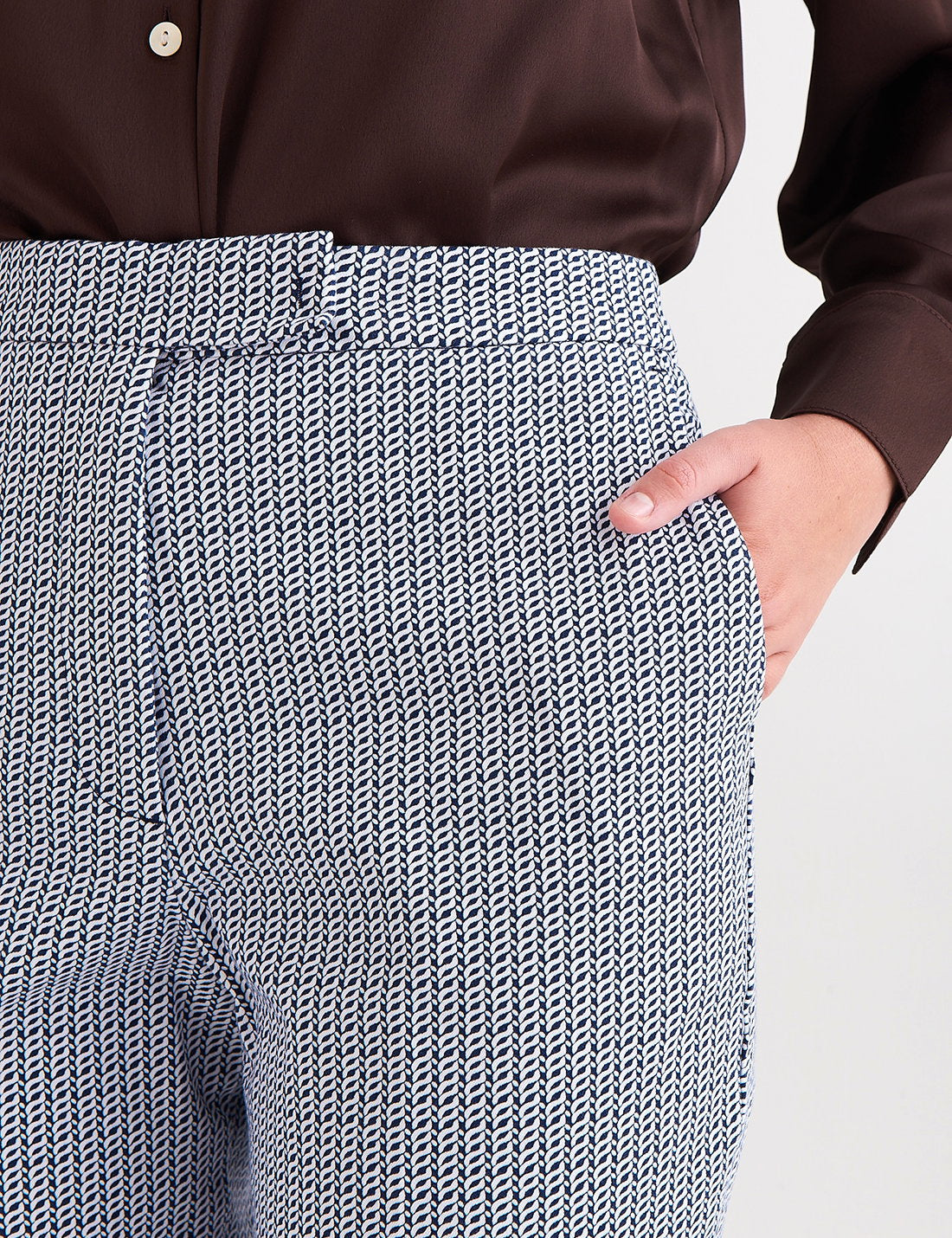 Yüksek Bel Slim Fit Pantolon