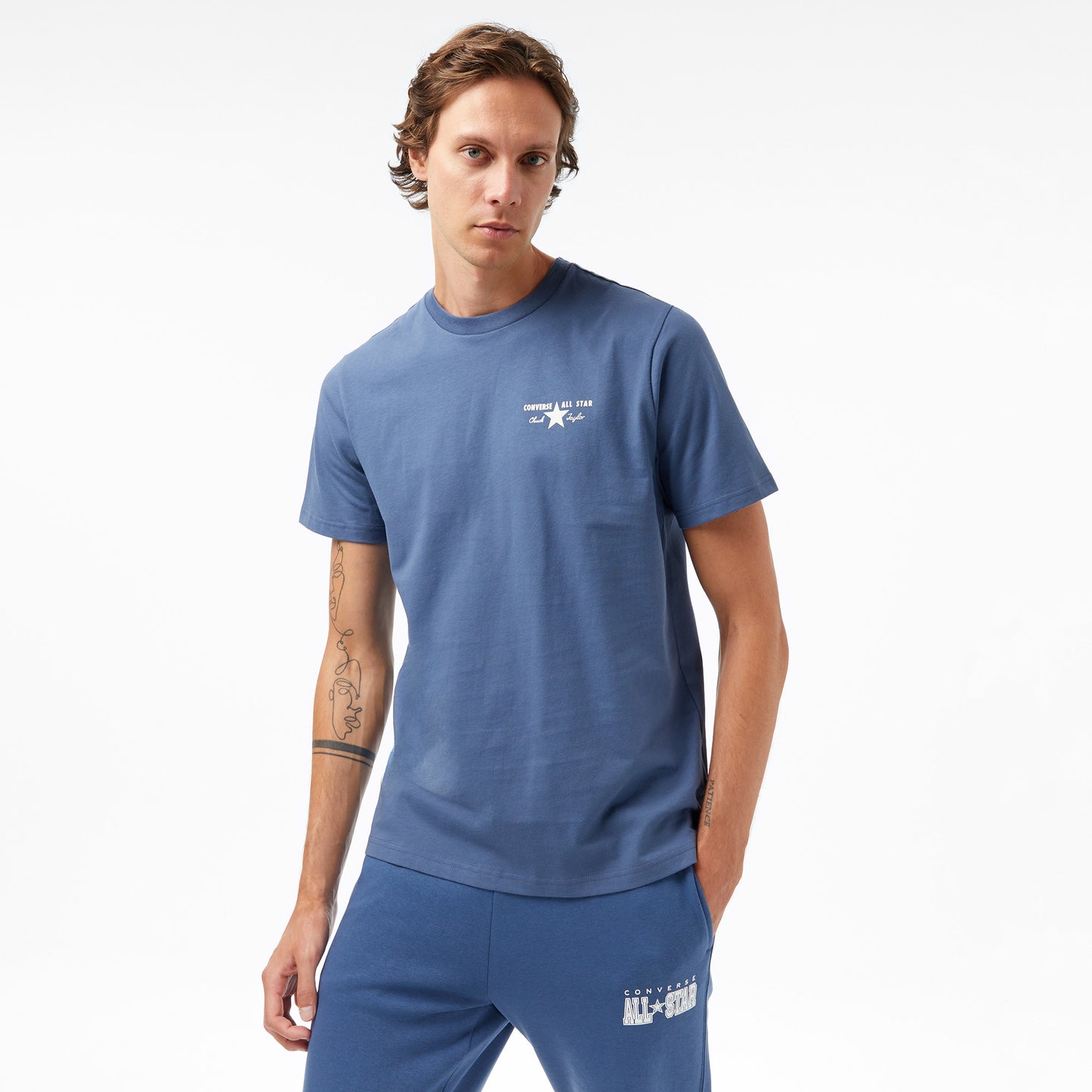 Converse Erkek Mavi T Shirt