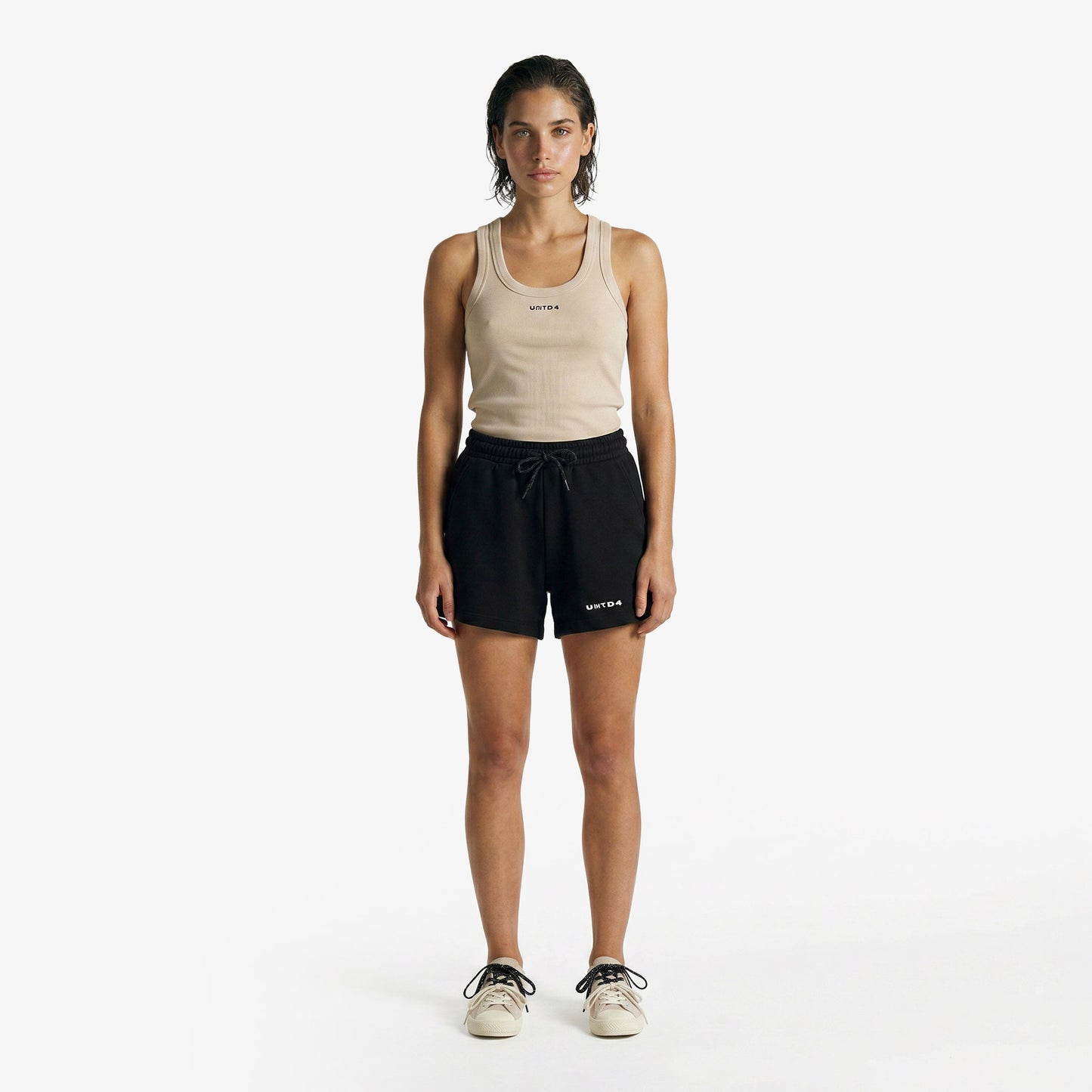 United4 Regular Fit Kadın Siyah Şort