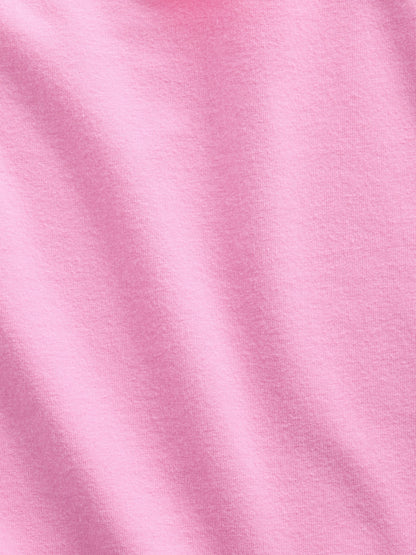 Pembe Kare Yaka T-shirt