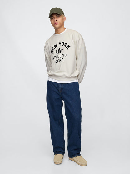 Bej Vintagesoft New York Gap Logo Sweatshirt