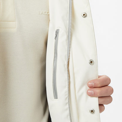 Lacoste Erkek Relaxed Fit Dik Yaka Bej Mont