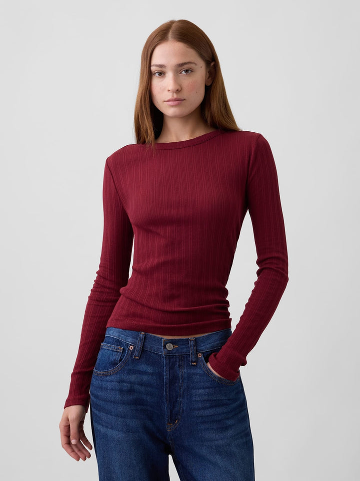 Mavi Essential Fitiili Pointelle T-shirt