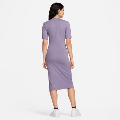 Nike Sportswear Essential Kadın Mor Elbise