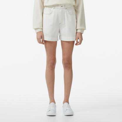 Lacoste Slim Fit Kadın Krem Şort