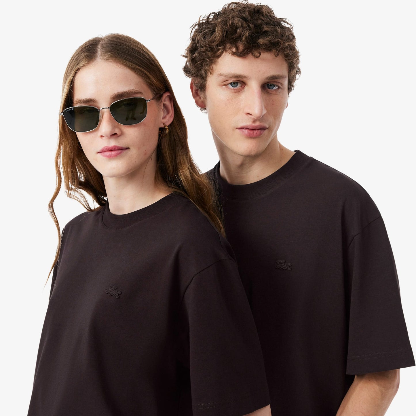 Lacoste Loose Fit Erkek Kahverengi T-shirt