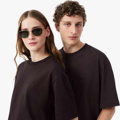 Lacoste Loose Fit Erkek Kahverengi T-shirt