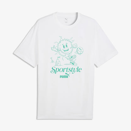 Puma Graphic Erkek Beyaz T-shirt