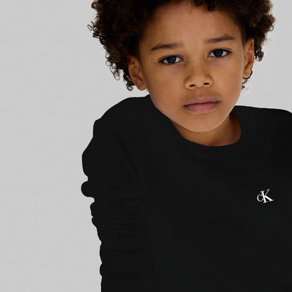 Calvin Klein 2'li Chest Mono Çocuk Siyah T-shirt