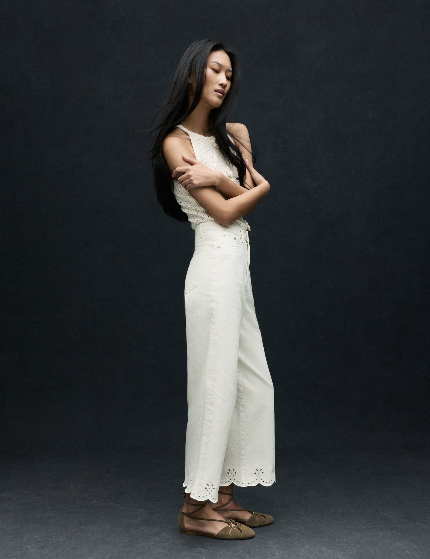 Yüksek Bel Wide Leg Pantolon