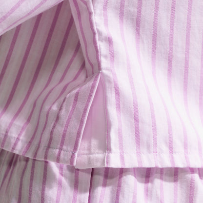 Nike Offline Woven Poplin Stripe Kadın Mor T-shirt