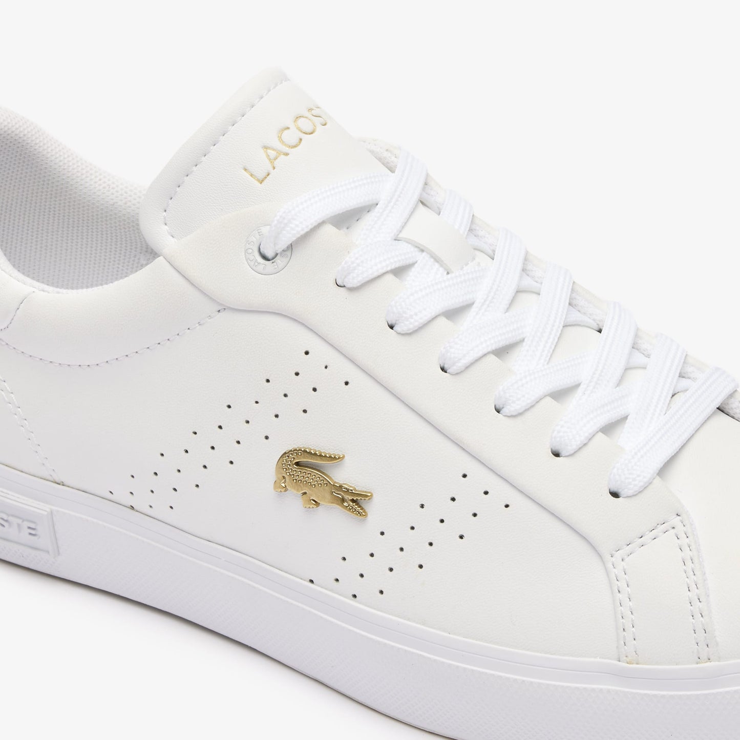 Lacoste Powercourt 2.0 Leather Kadın Beyaz Sneaker