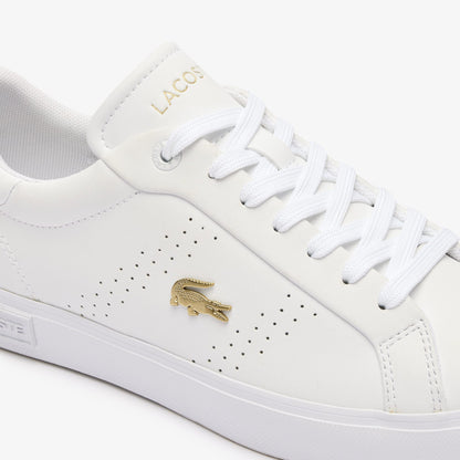 Lacoste Powercourt 2.0 Leather Kadın Beyaz Sneaker