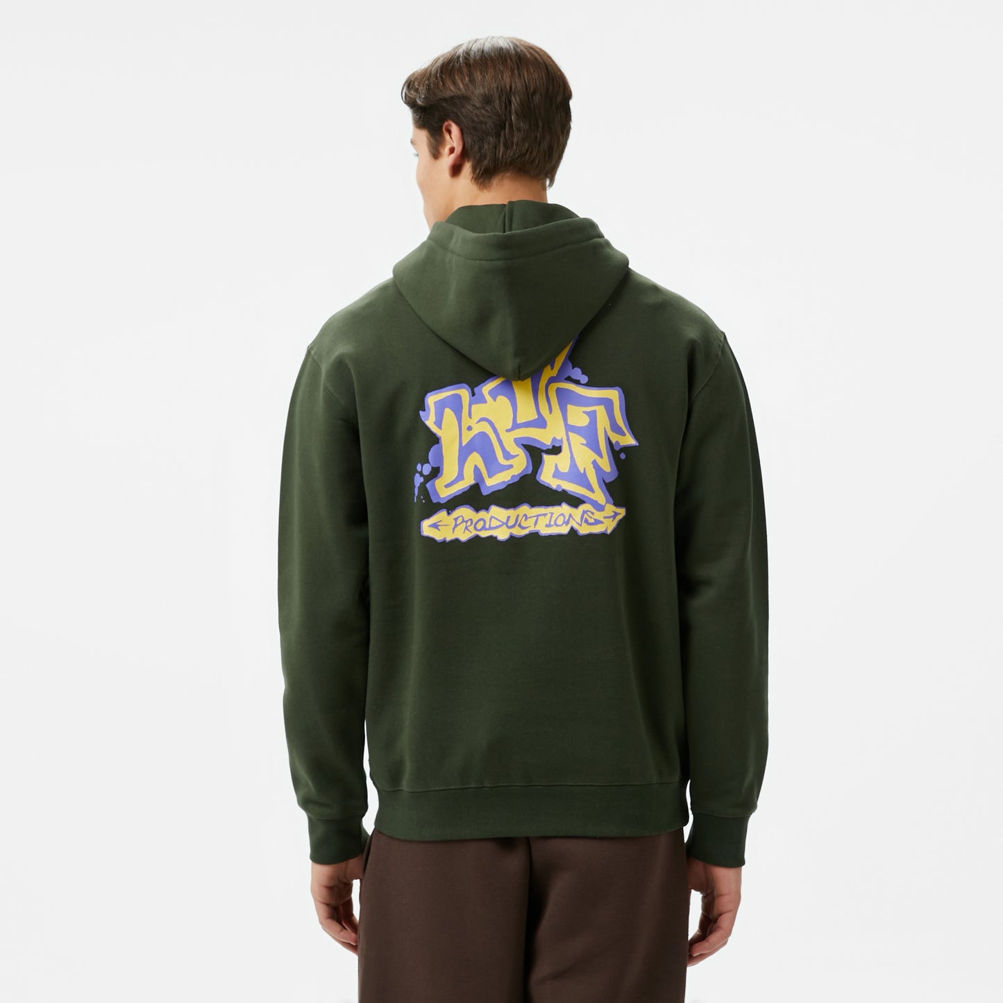 Huf Productions P/o Erkek Yeşil Hoodie