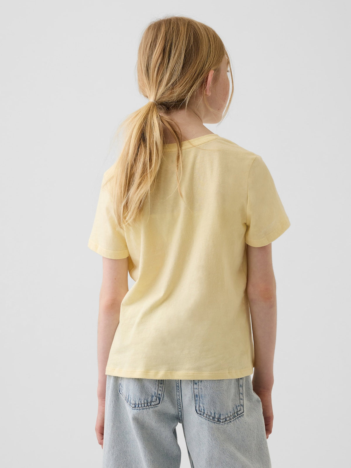 Sarı Grafik Baskılı T-shirt
