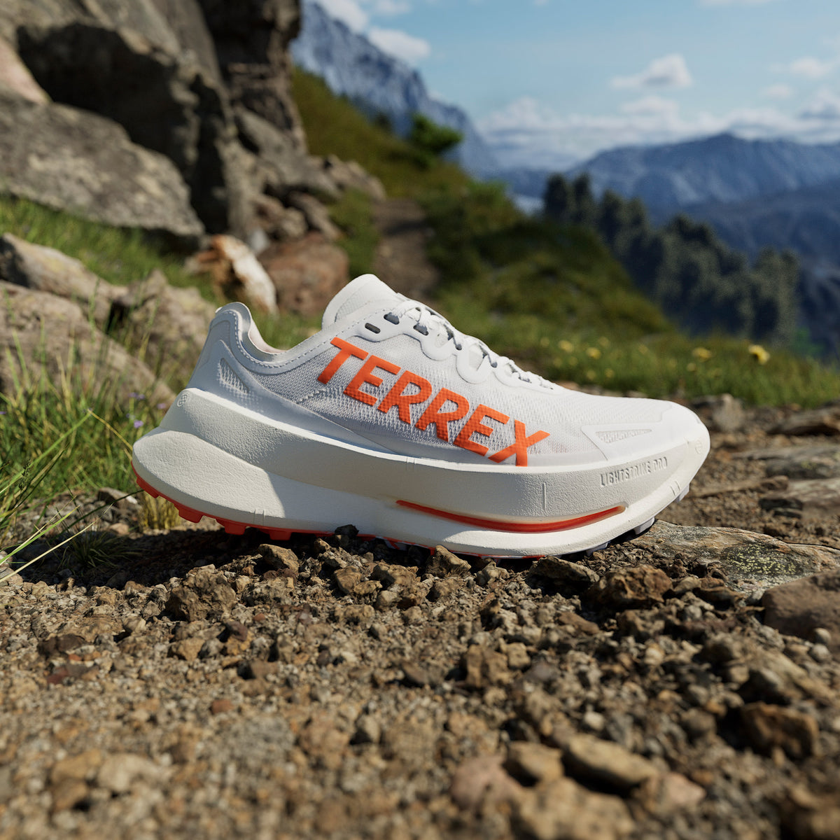 Adidas Terrex Agravic Speed Ultra Kadın Beyaz Koşu Ayakkabısı