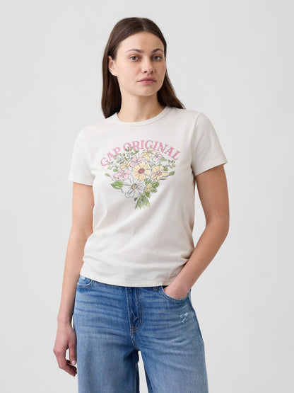 Kırık Beyaz Favorite Grafik Baskılı T-shirt
