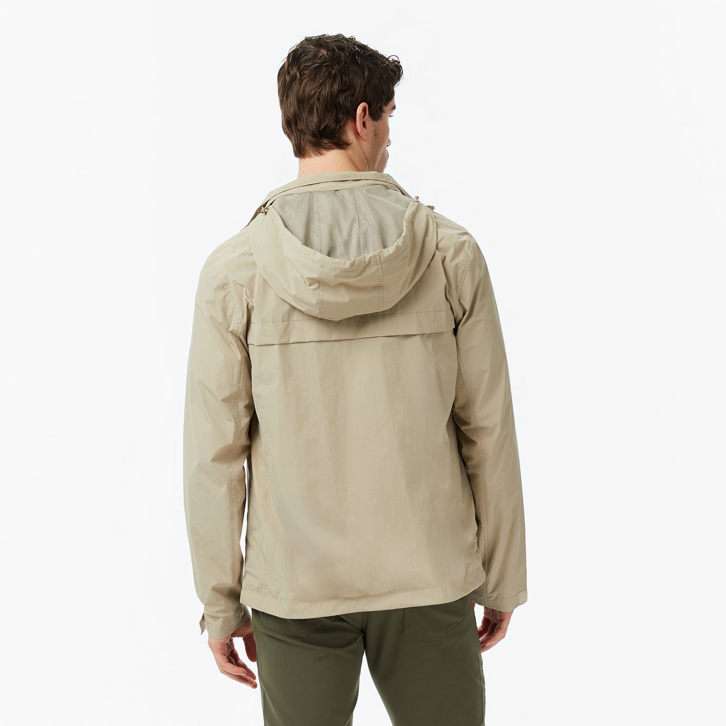Nautica Erkek Bej Regular Fit Ik Yaka Gizli Kapüşonlu Su Itici Mont