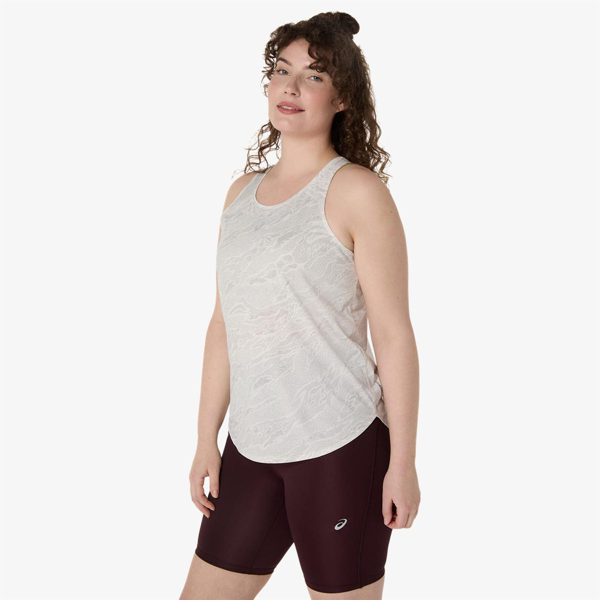 Asics Fujitrail Tank Kadın Krem Atlet