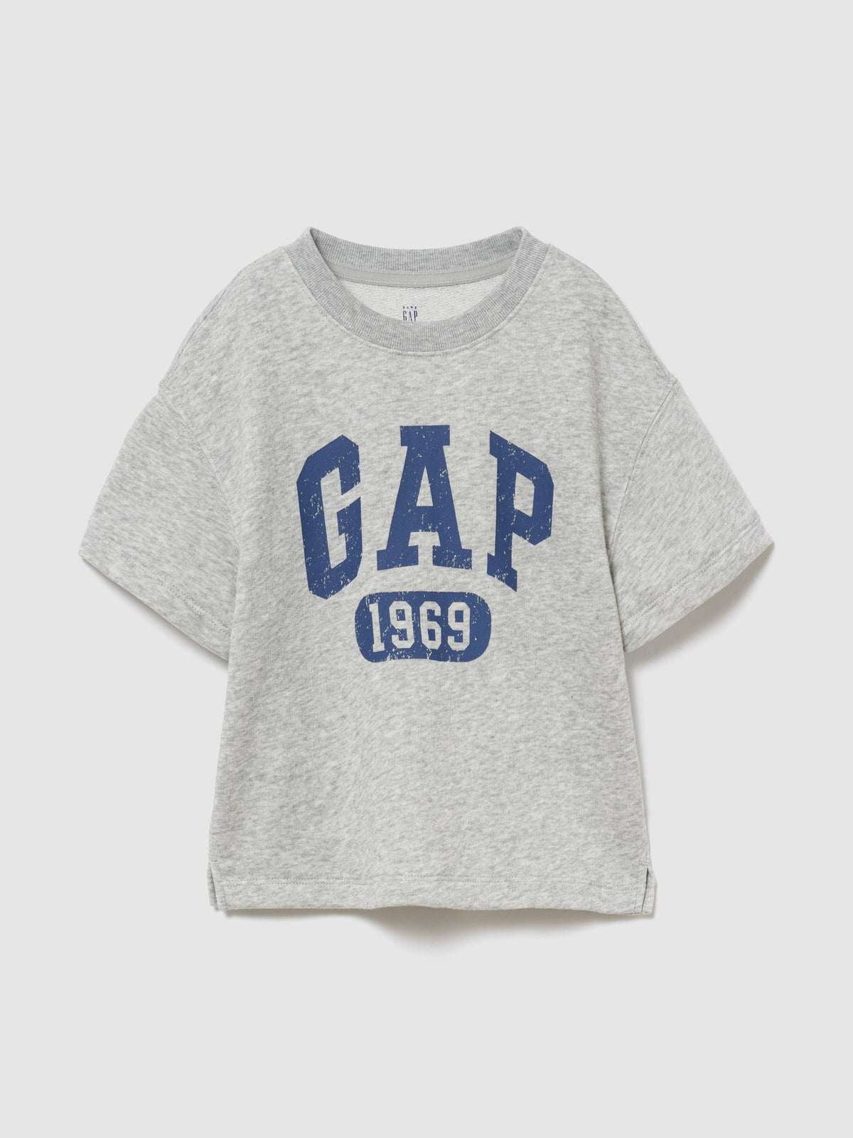 Gri Fransız Havlu Kumaş Gap Logo T-shirt
