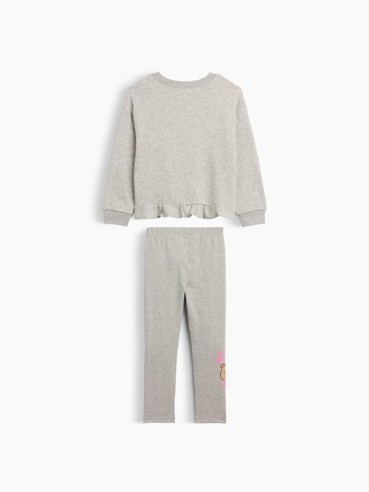Açık Gri Iki Parça Sweatshirt Seti