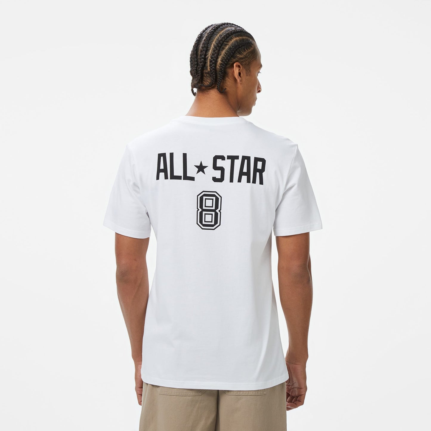 Converse Retro Chuck Soccer Erkek Baskılı Beyaz T-shirt